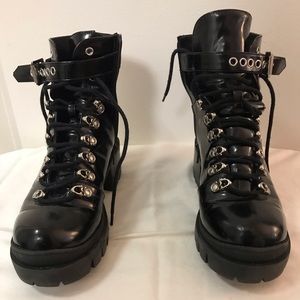 Jeffrey Campbell Check Lace-Up Boot